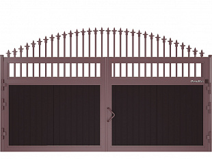 Уличные распашные ворота DoorHan с пиками 3100x1800