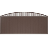 Автоматические откатные ворота Doorhan SLG-A  арочные с решеткой, 5900х2100